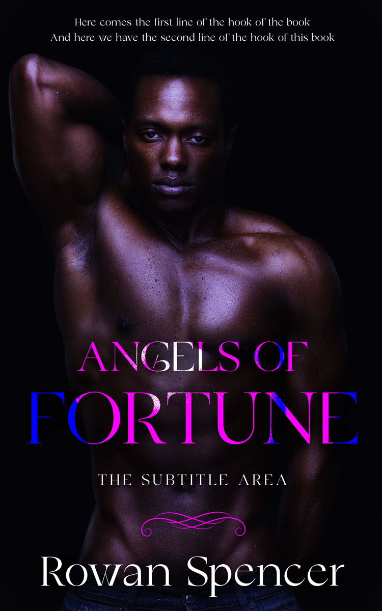 2D view of Premade Erotica Book Cover - Black