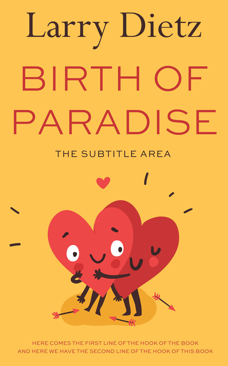 2D view of Premade Romance Book Cover - Saffron Mango