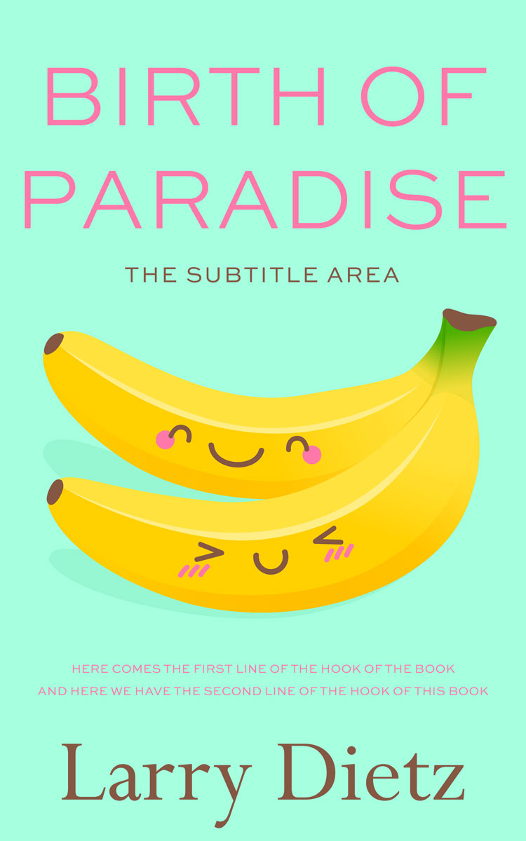 2D view of Premade Romance Book Cover - Aquamarine