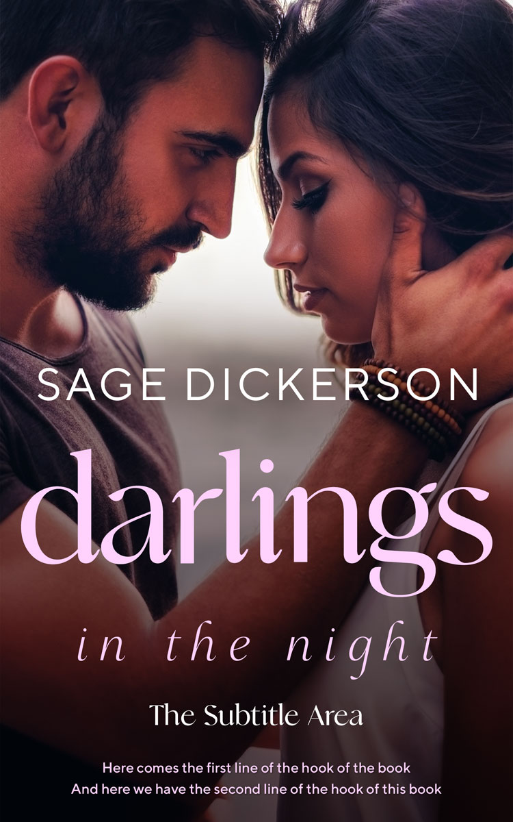 2D view of Premade Romance Book Cover - Cocoa Brown