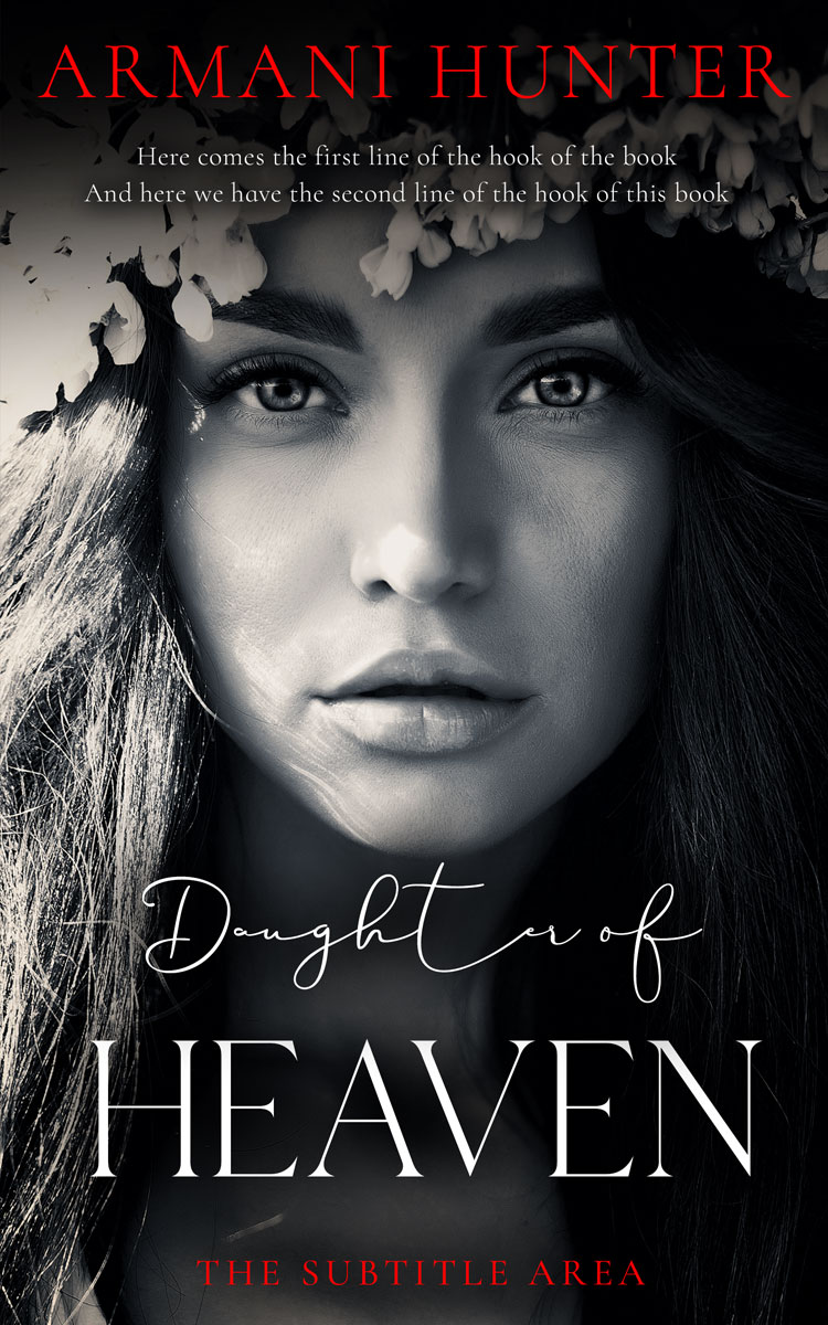 2D view of Premade Romance Book Cover - Woodsmoke