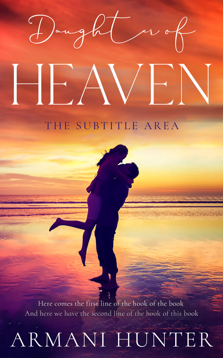 2D view of Premade Romance Book Cover - Raw Sienna