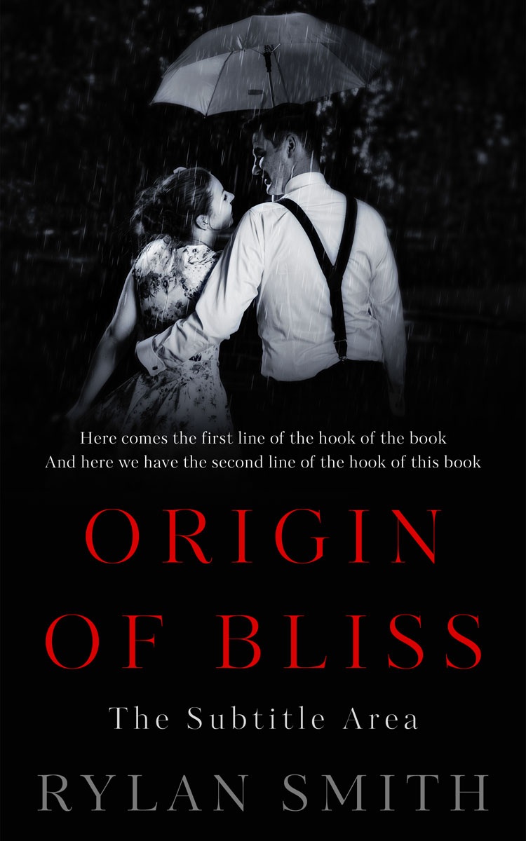 2D view of Premade Romance Book Cover - Cod Gray