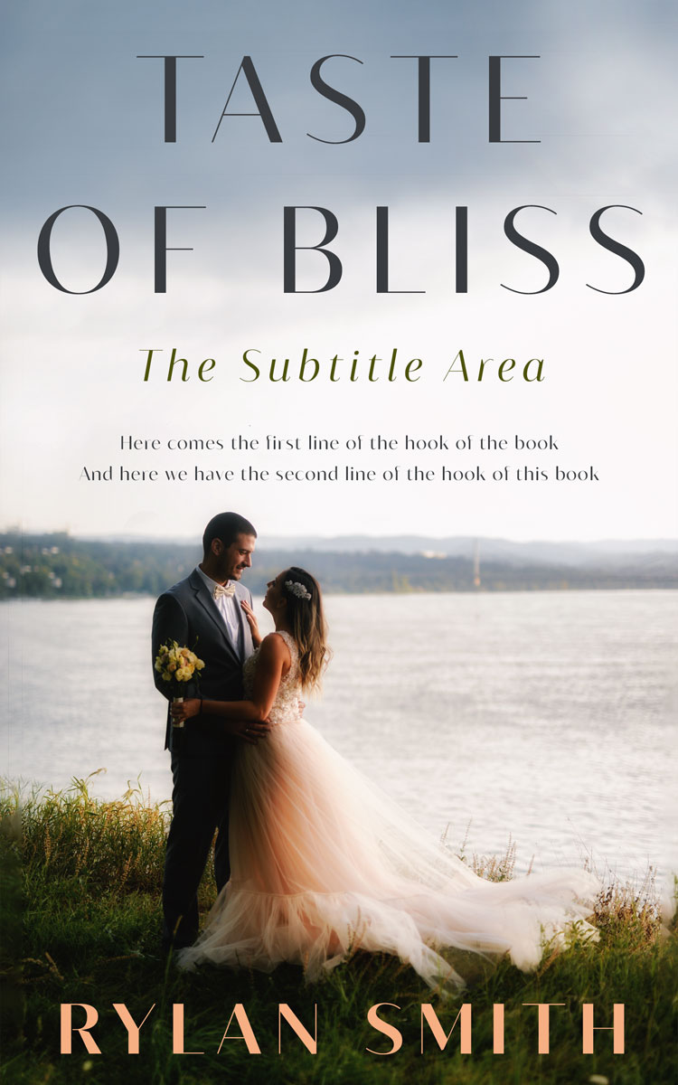 2D view of Premade Romance Book Cover - Rangoon Green