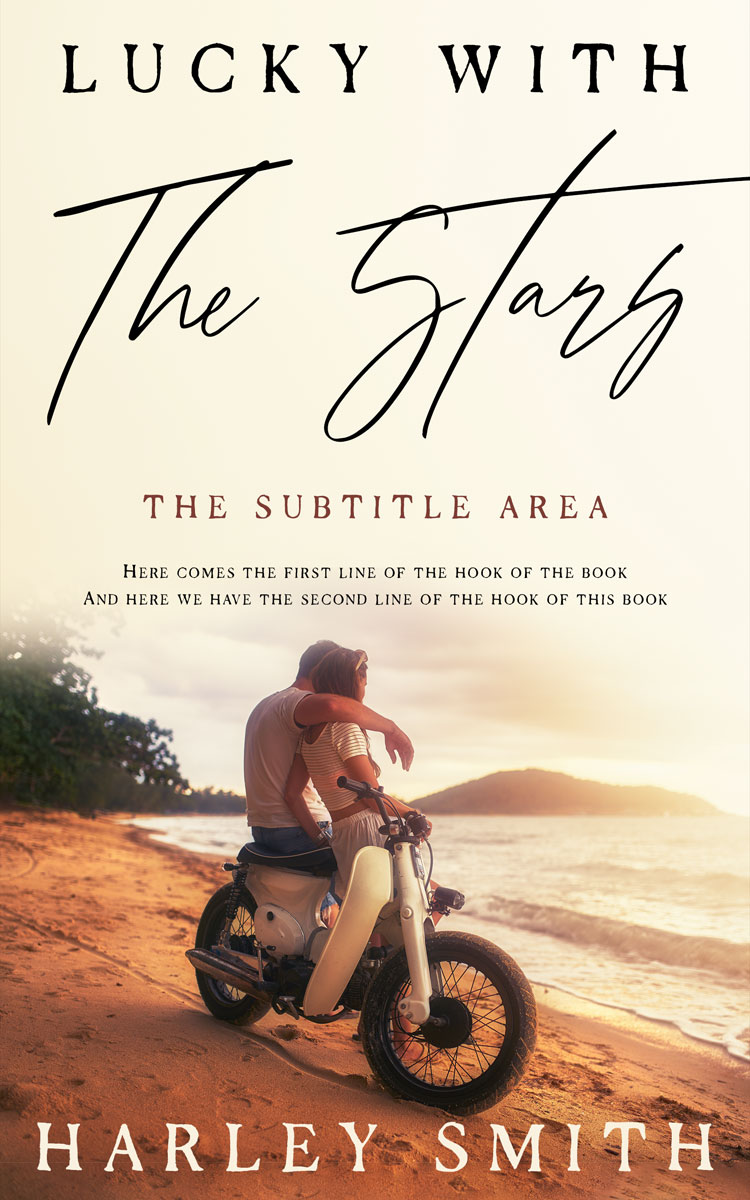 2D view of Premade Romance Book Cover - Coconut Cream