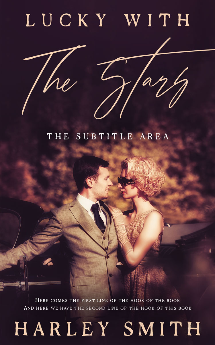 2D view of Premade Romance Book Cover - Gondola