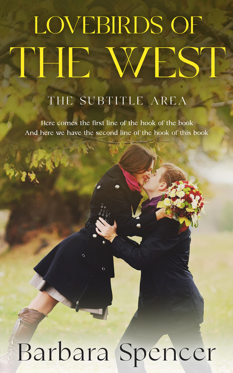 2D view of Premade Romance Book Cover - Lisbon Brown