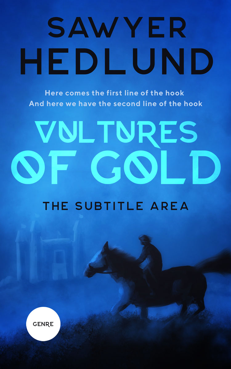 2D view of Denim #11544 - Premade Fantasy Book Cover