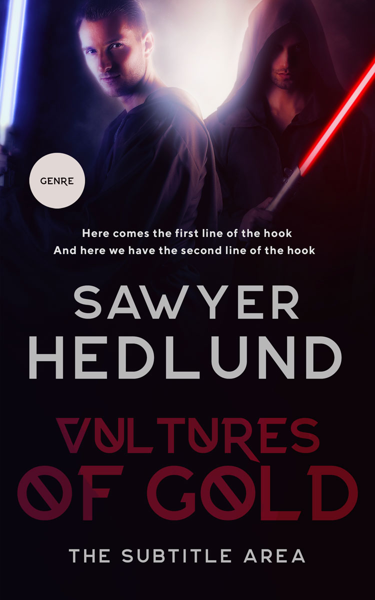 2D view of Premade Fantasy Book Cover - Cold Turkey