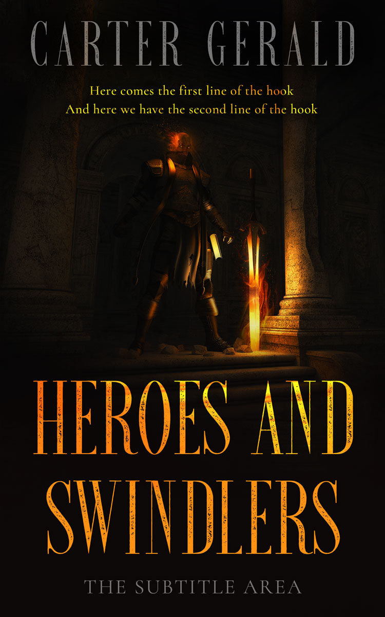 2D view of Premade Fantasy Book Cover - Zeus