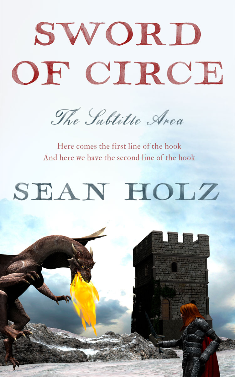 2D view of Premade Fantasy Book Cover - Tuatara