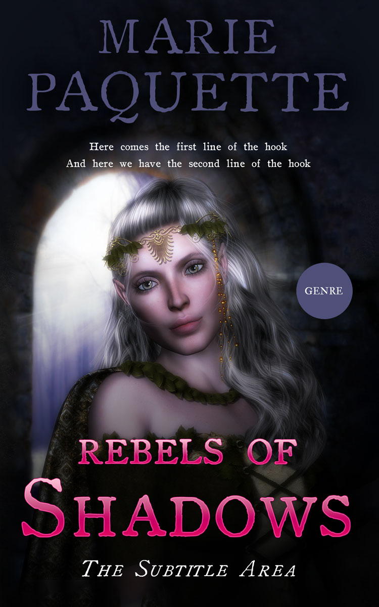 2D view of Premade Fantasy Book Cover - Woodsmoke