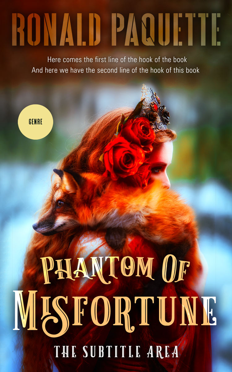 2D view of Premade Fantasy Book Cover - Cocoa Bean