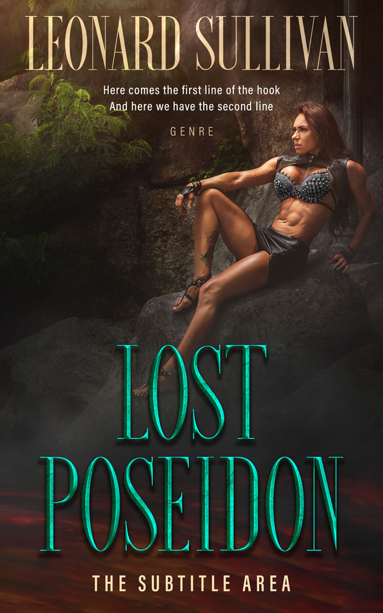 2D view of Premade Fantasy Book Cover - Zeus