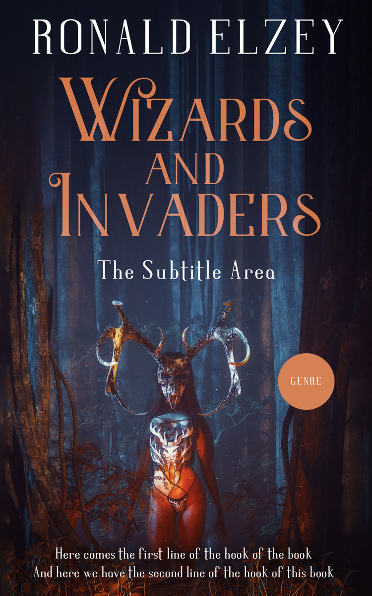 2D view of Premade Fantasy Book Cover - Bastille