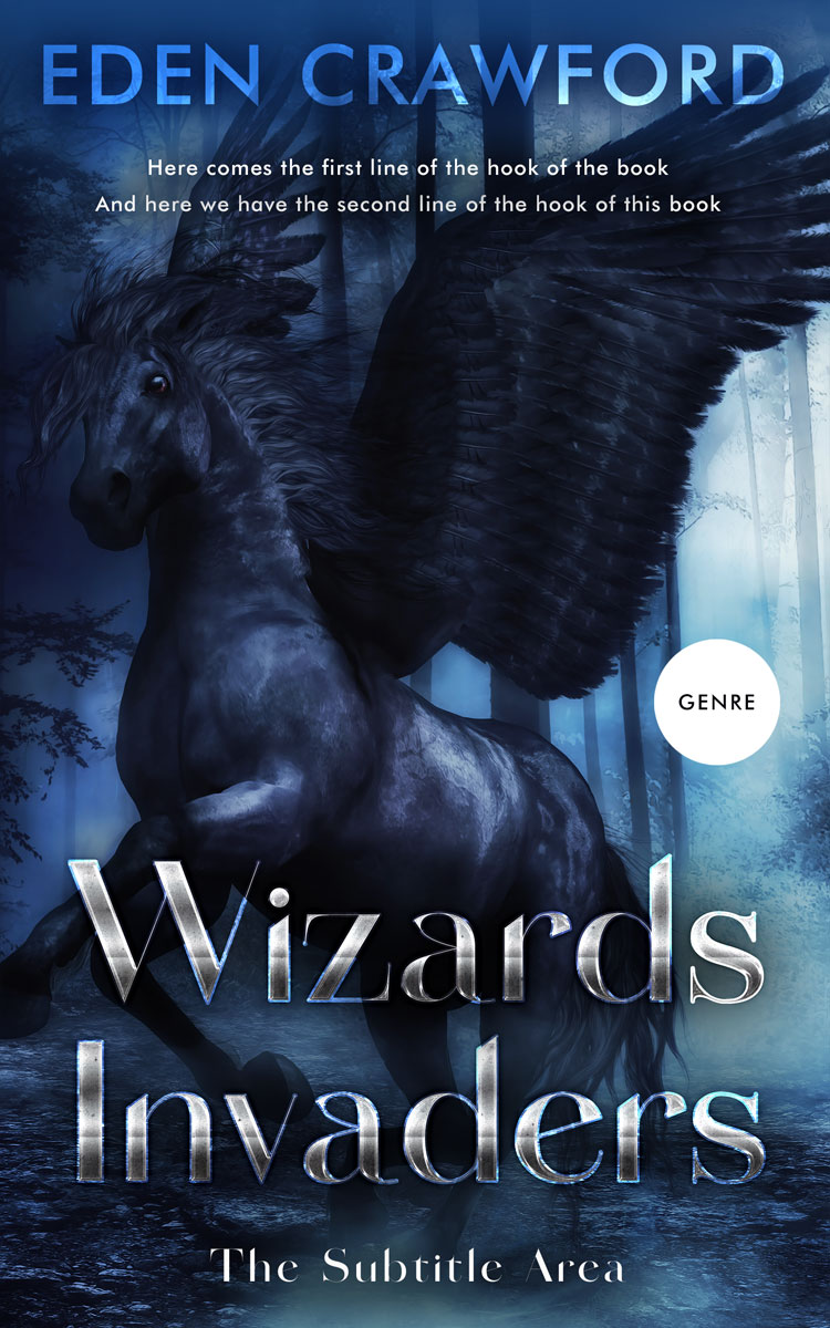 2D view of Premade Fantasy Book Cover - Mirage