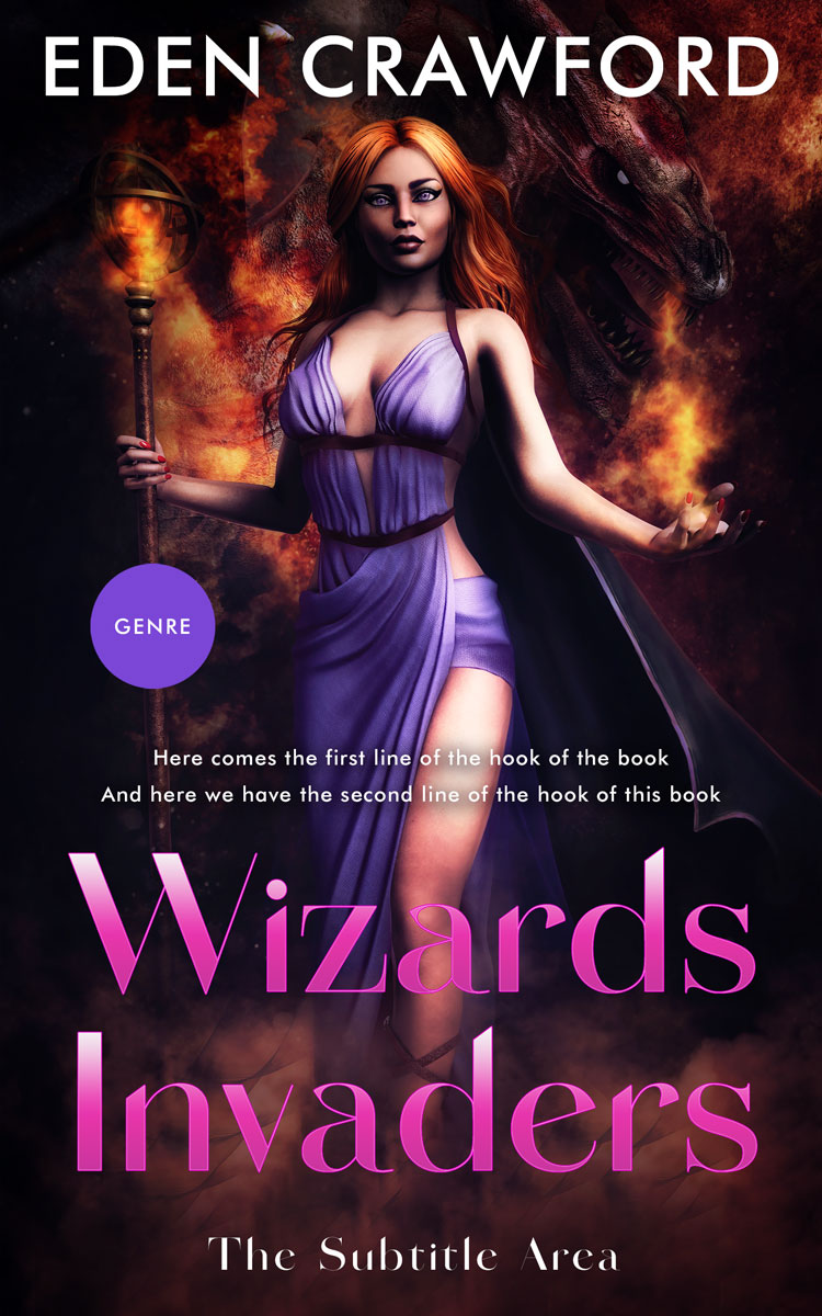 2D view of Premade Fantasy Book Cover - Gondola