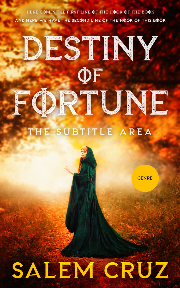 2D view of Premade Fantasy Book Cover - Crowshead