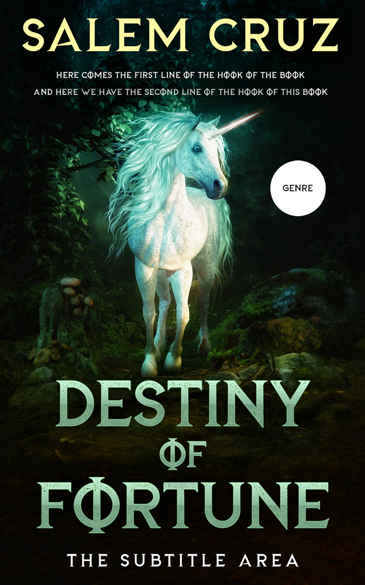 2D view of Premade Fantasy Book Cover - Marshland