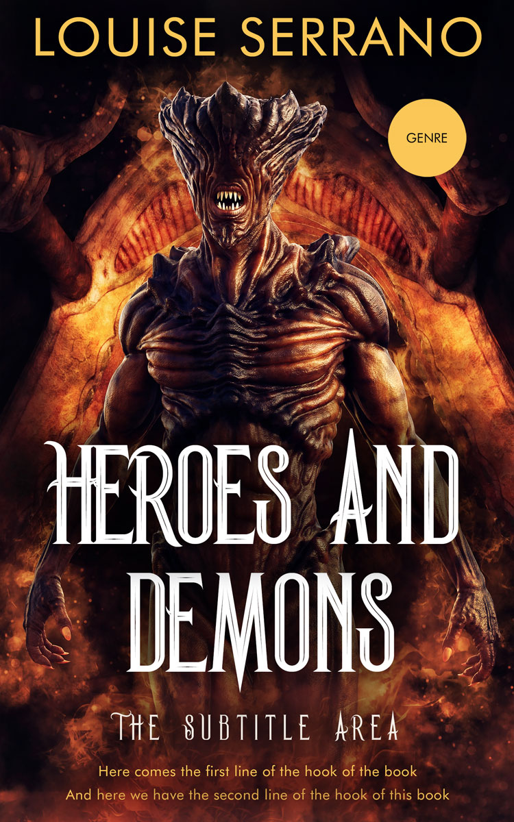 2D view of Premade Fantasy Book Cover - Tamarind