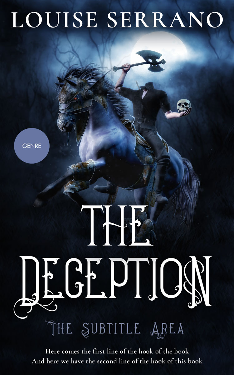 2D view of Premade Fantasy Book Cover - Vulcan