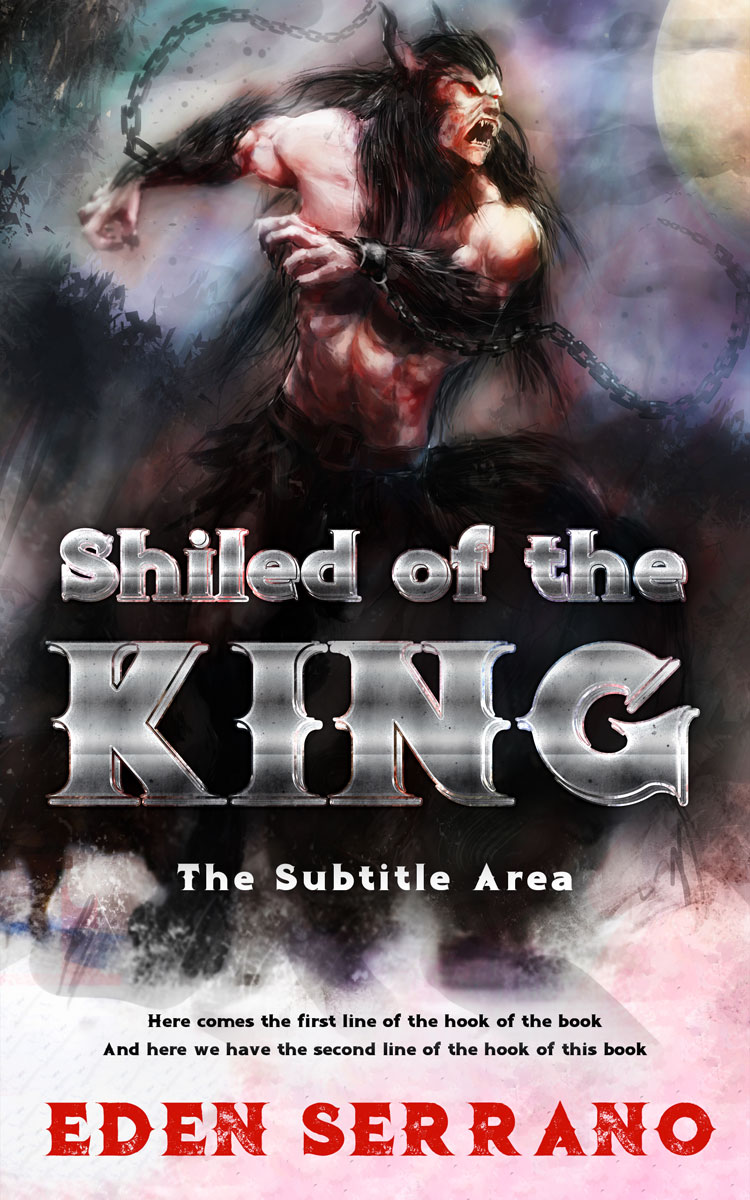 2D view of Premade Fantasy Book Cover - Thunder