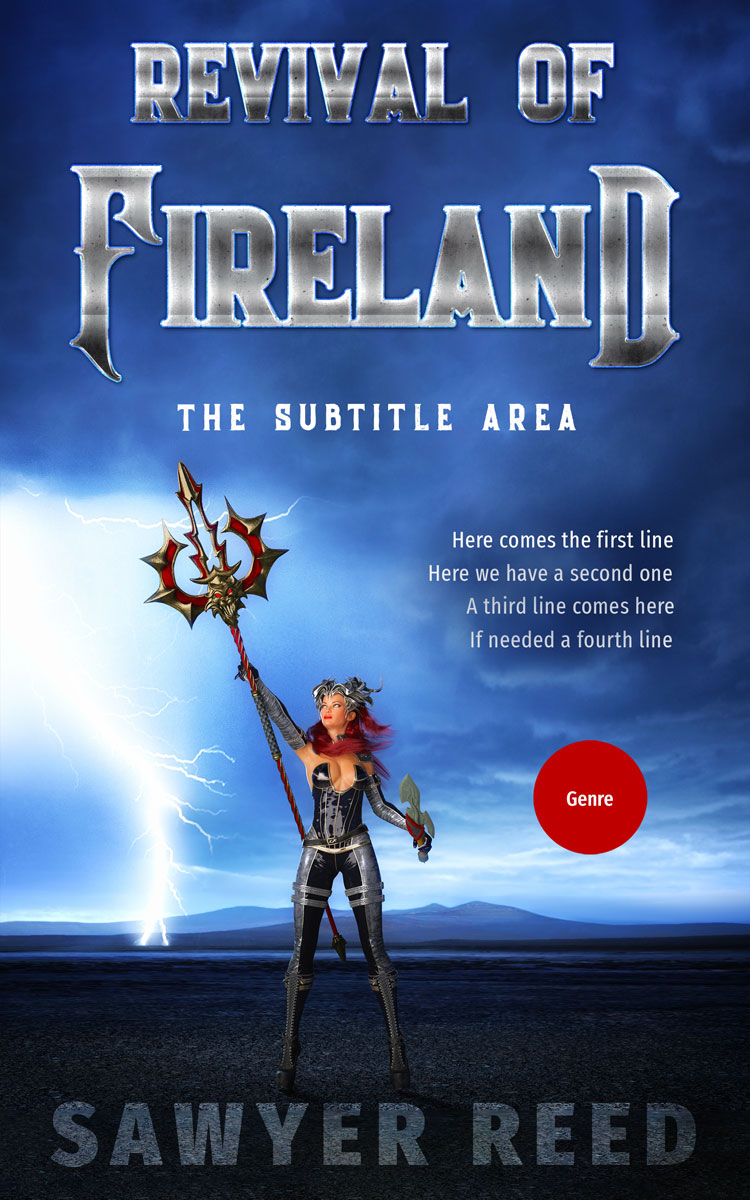 2D view of Premade Fantasy Book Cover - Astronaut