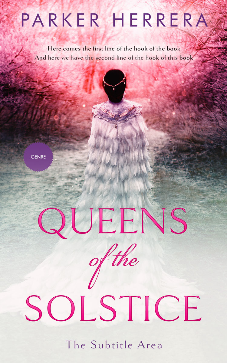 2D view of Premade Fantasy Book Cover - Swiss Coffee