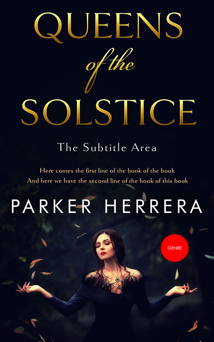 2D view of Premade Royal Romance Book Cover - Ebony