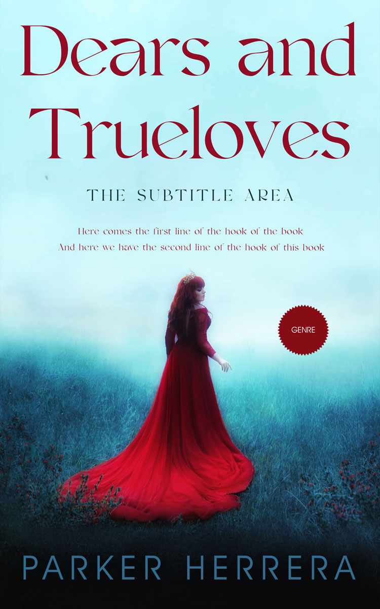 2D view of Premade Royal Romance Book Cover - Mint Tulip