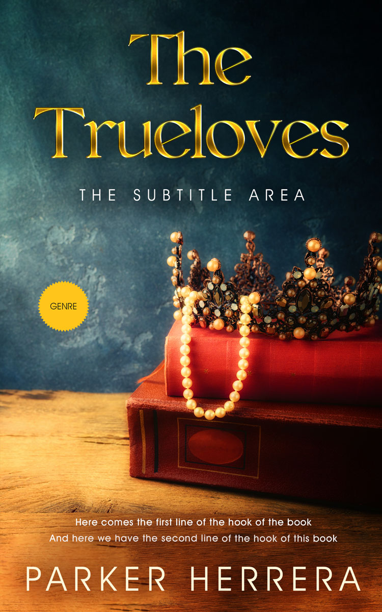 2D view of Premade Fantasy Book Cover - Outer Space