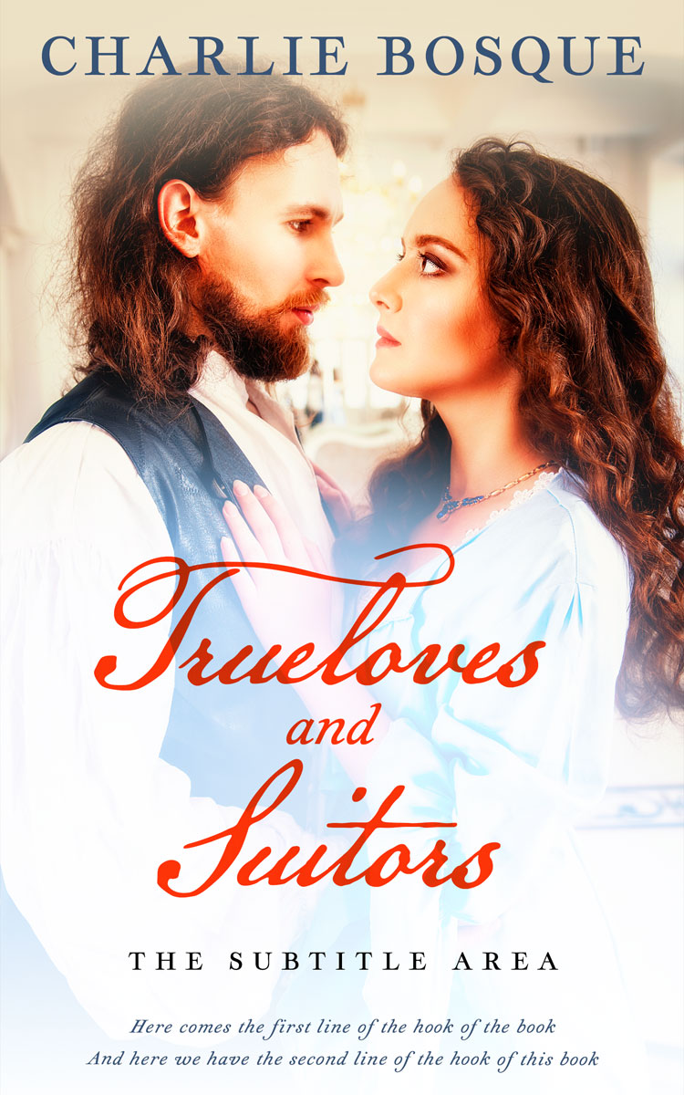 2D view of Premade Royal Romance Book Cover - Pearl Bush