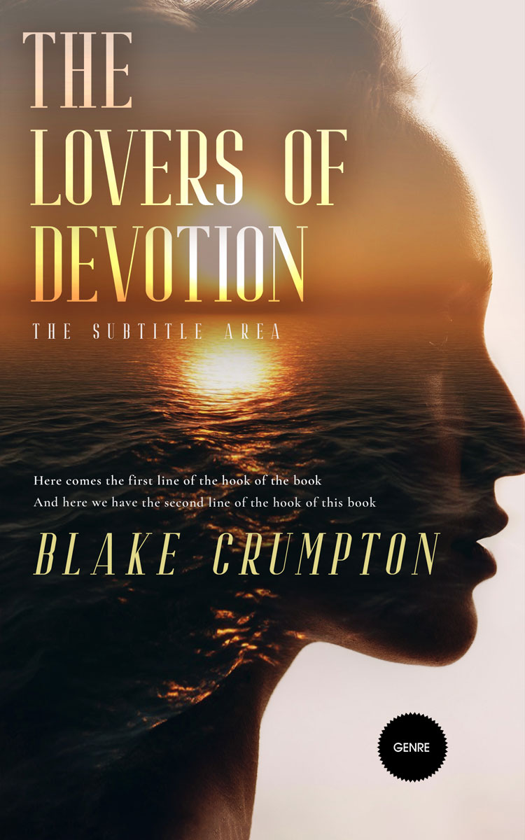 2D view of Premade Romance Book Cover - Cocoa Brown