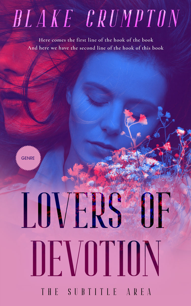 2D view of Premade Romance Book Cover - Can Can