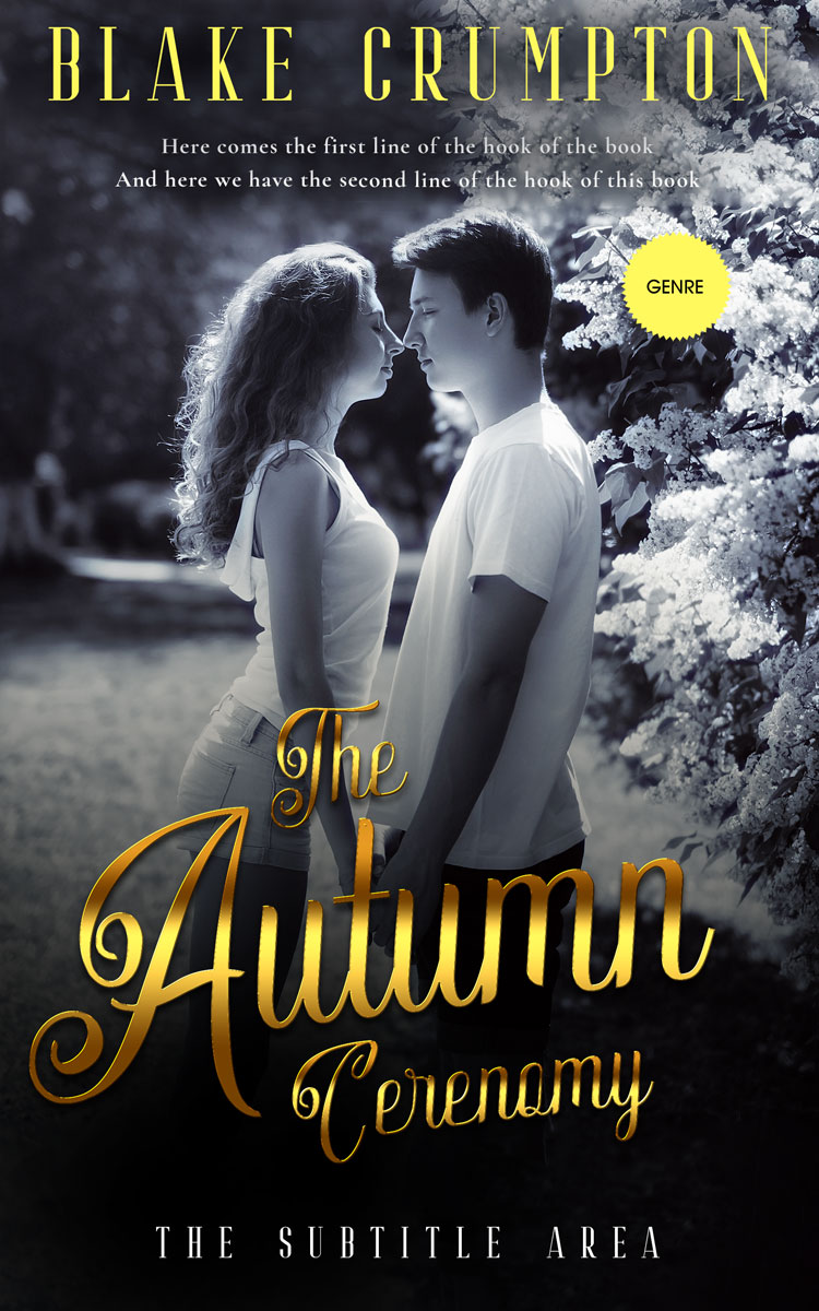 2D view of Premade Romance Book Cover - Shark