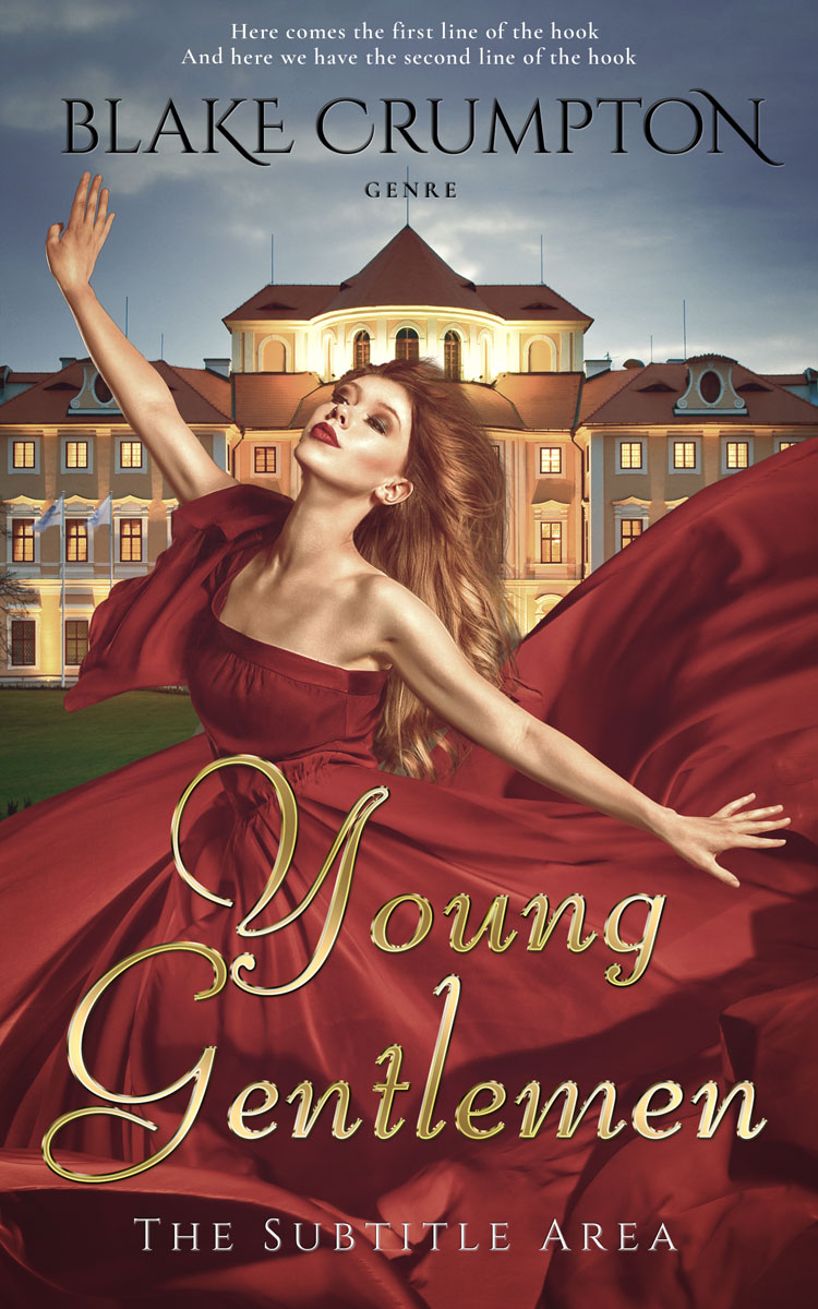 2D view of Premade Royal Romance Book Cover - Congo Brown