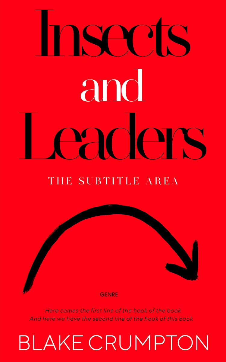 2D view of Premade Self-Improvement & Self-Help Book Cover - Red