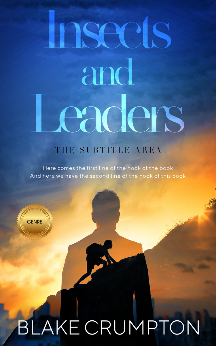 2D view of Premade Self-Improvement & Self-Help Book Cover - Chambray