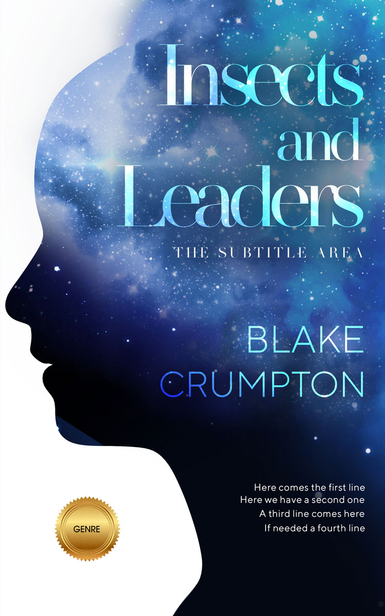 2D view of Premade Self-Improvement & Self-Help Book Cover - Chambray