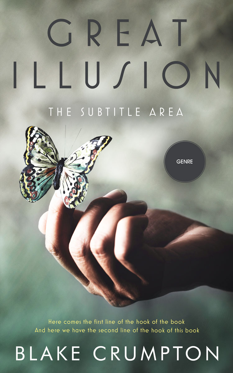 2D view of Premade Self-Improvement & Self-Help Book Cover - Stack