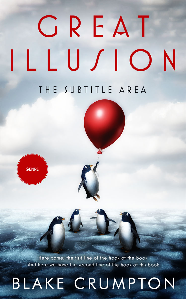 2D view of Premade Self-Improvement & Self-Help Book Cover - Geyser