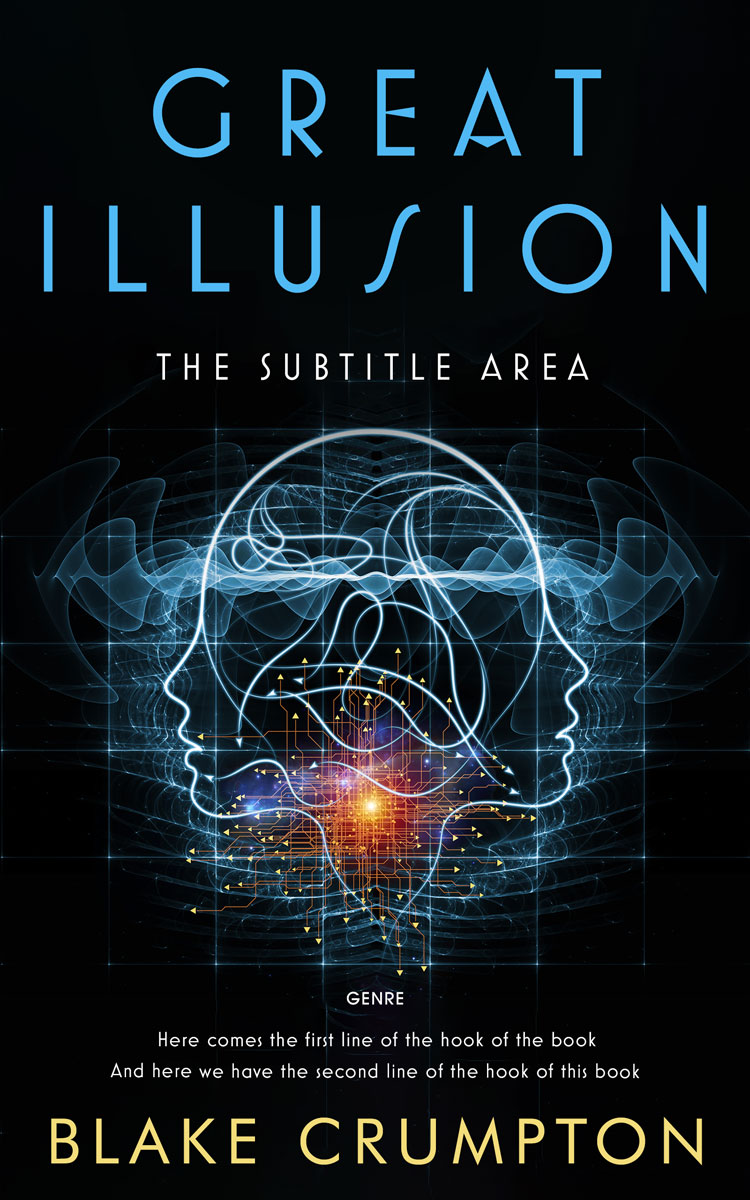 2D view of Premade Self-Improvement & Self-Help Book Cover - Bunker