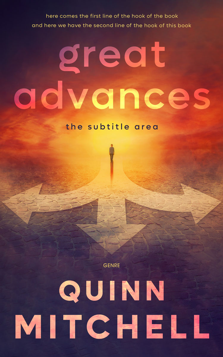 2D view of Premade Self-Improvement & Self-Help Book Cover - Thunder