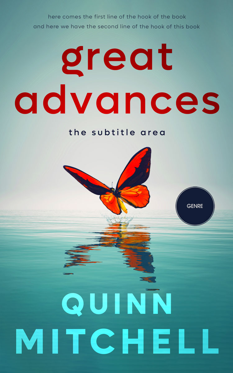 2D view of Premade Self-Improvement & Self-Help Book Cover - Gulf Stream