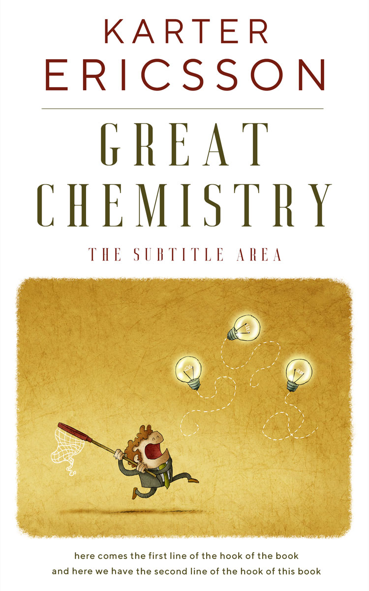 2D view of Premade Self-Improvement & Self-Help Book Cover - Old Gold