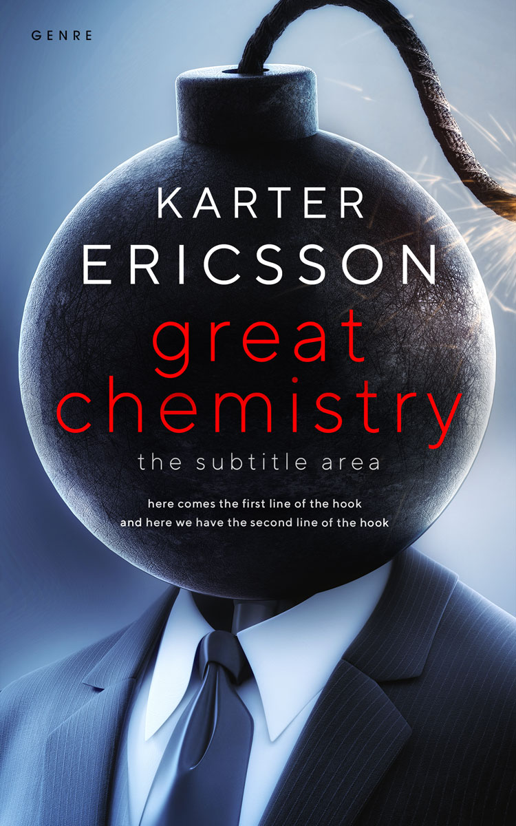 2D view of Premade Business Book Cover - Gray Suit