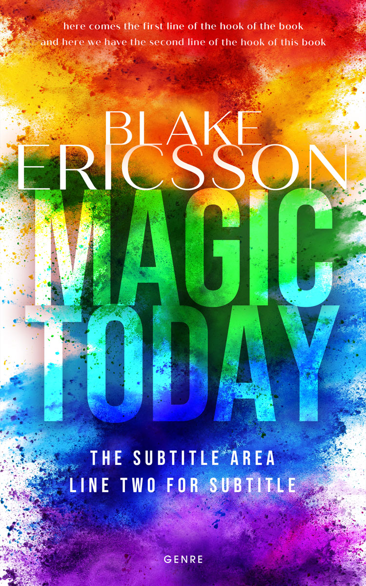 2D view of Premade Abstract Book Cover - Apricot