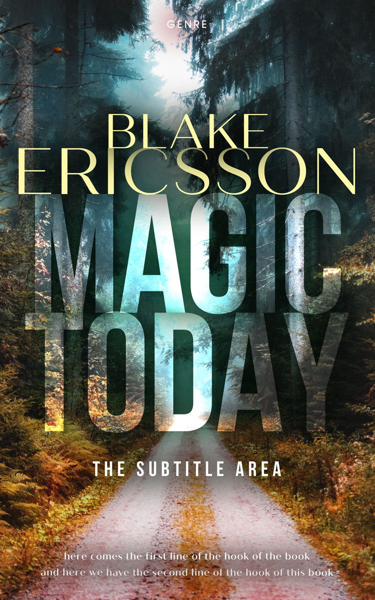 2D view of Premade Nature Book Cover - Outer Space