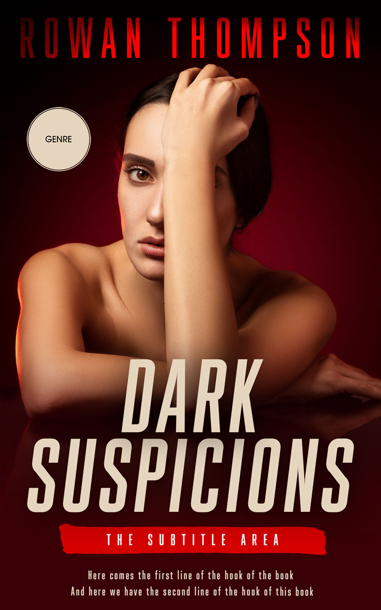 2D view of Premade Erotica Book Cover - Burning Sand