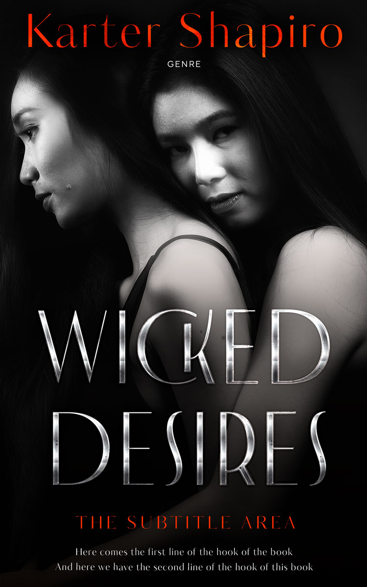 2D view of Premade Erotica Book Cover - Cod Gray